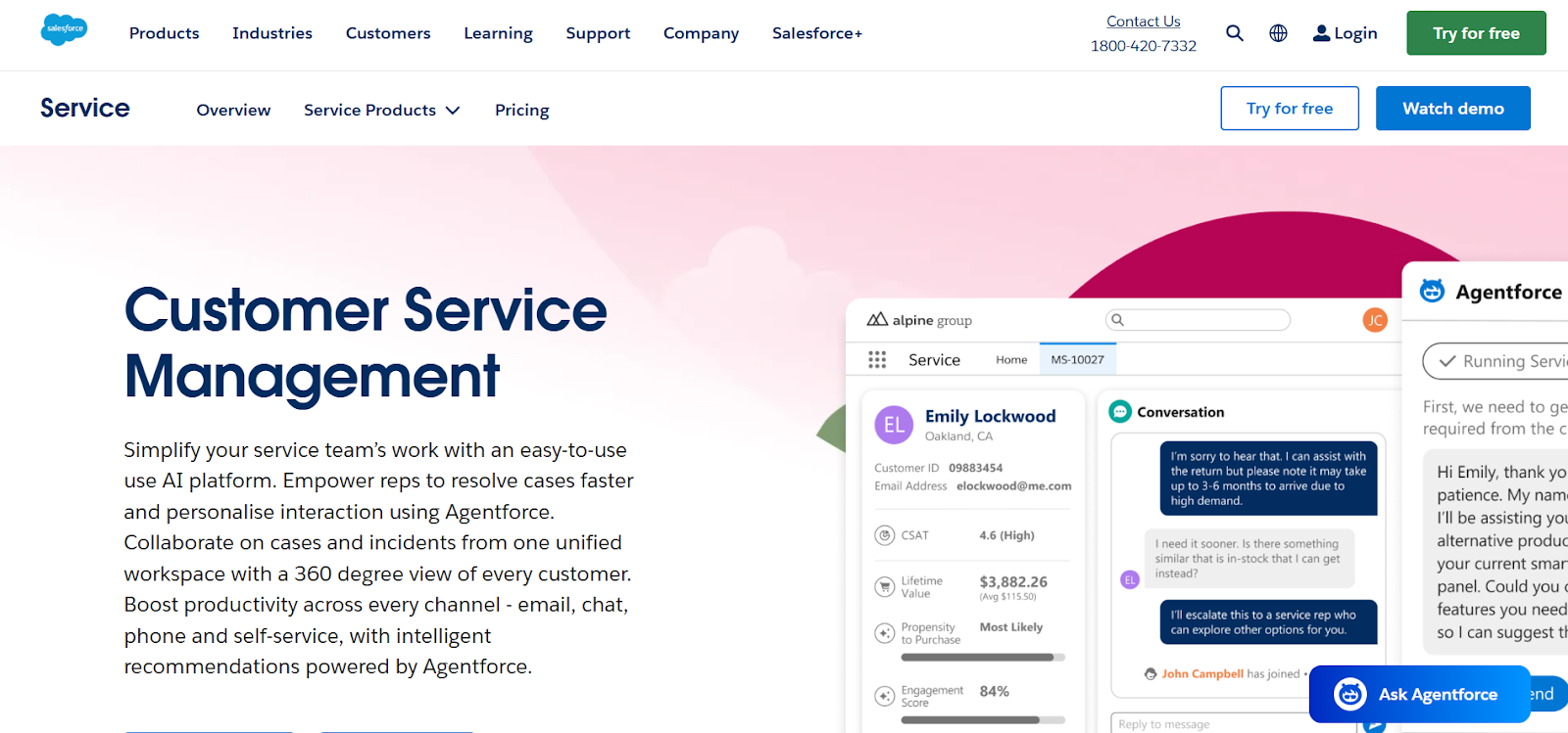 Salesforce service cloud