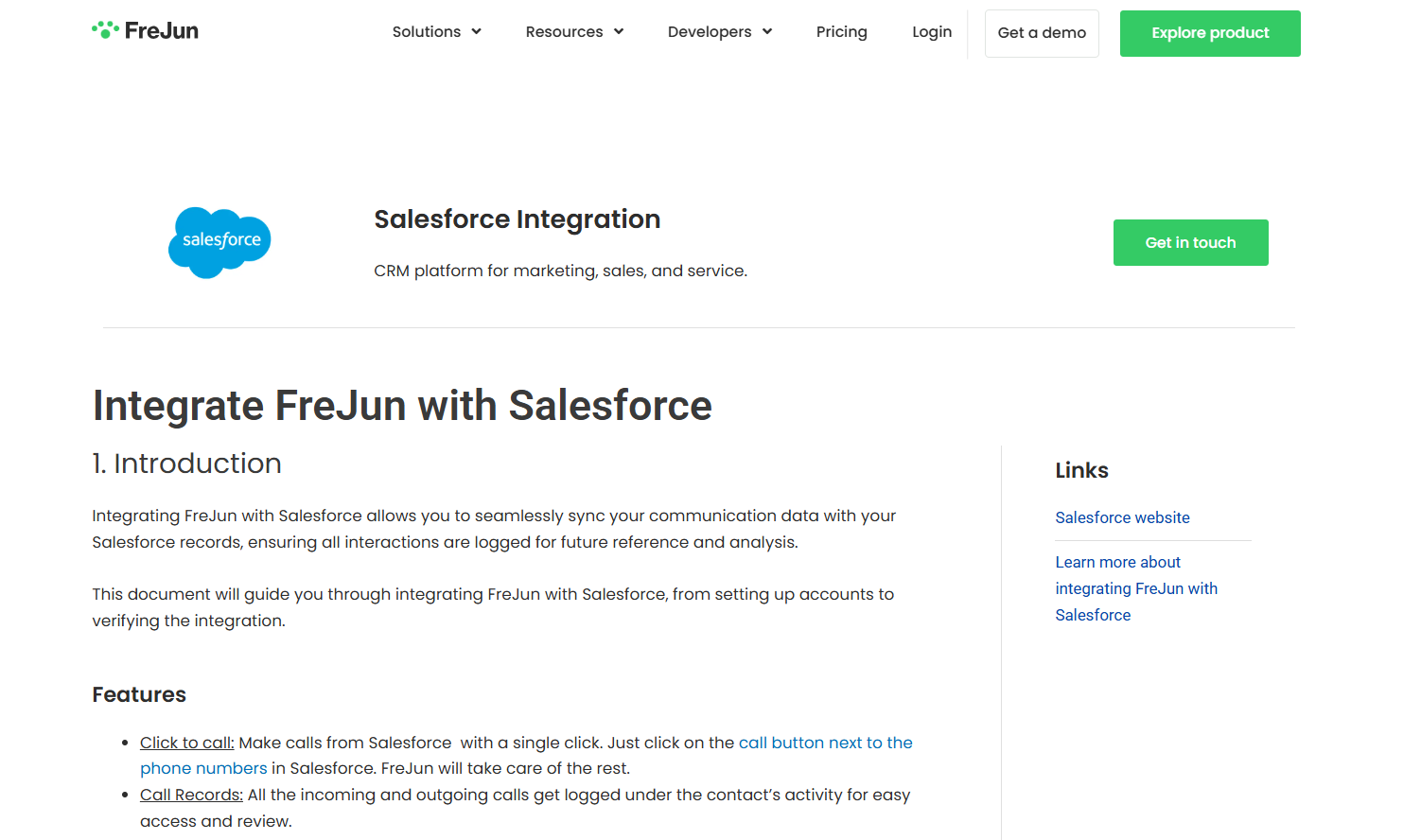 Salesforce Integration