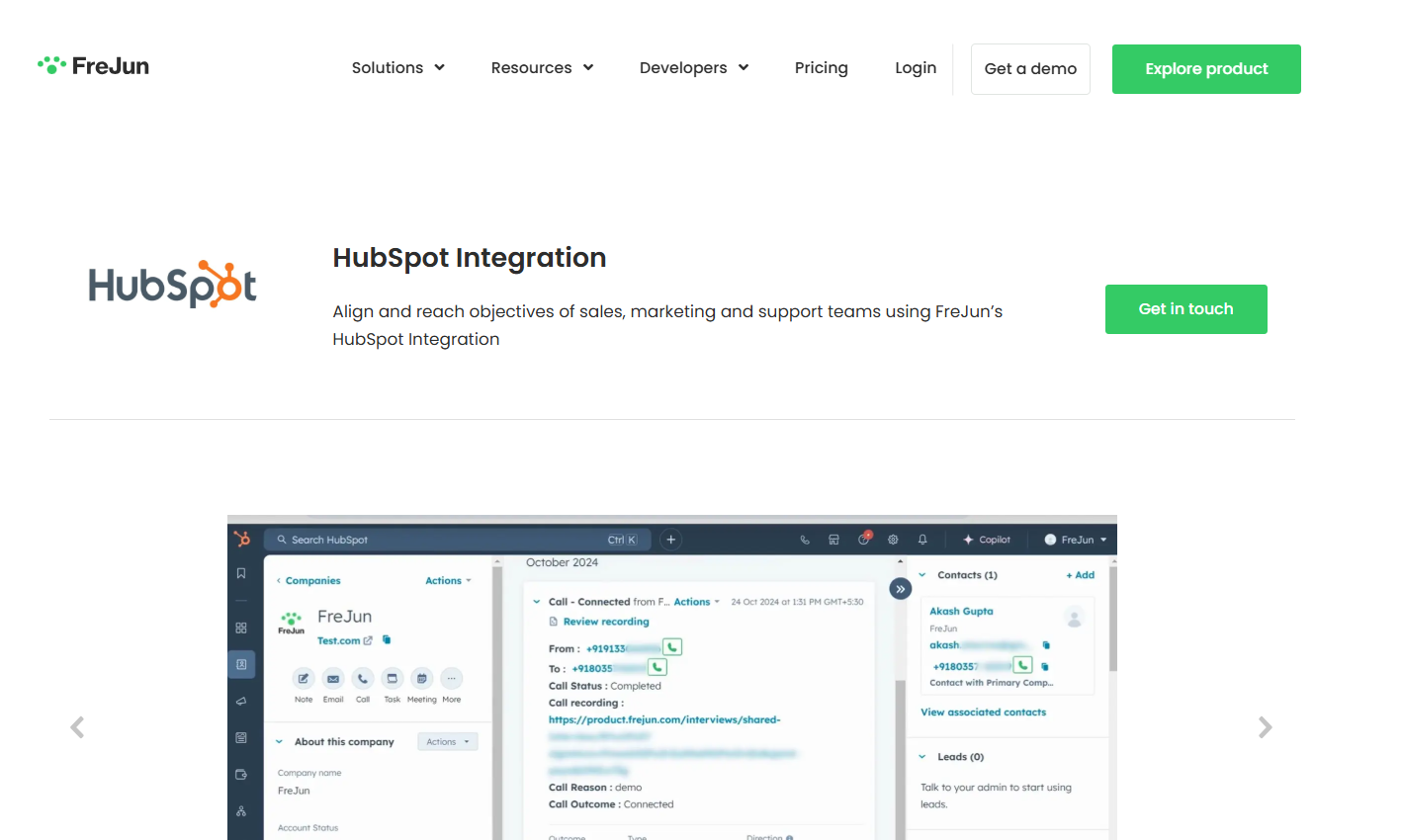 Hubspot Integration