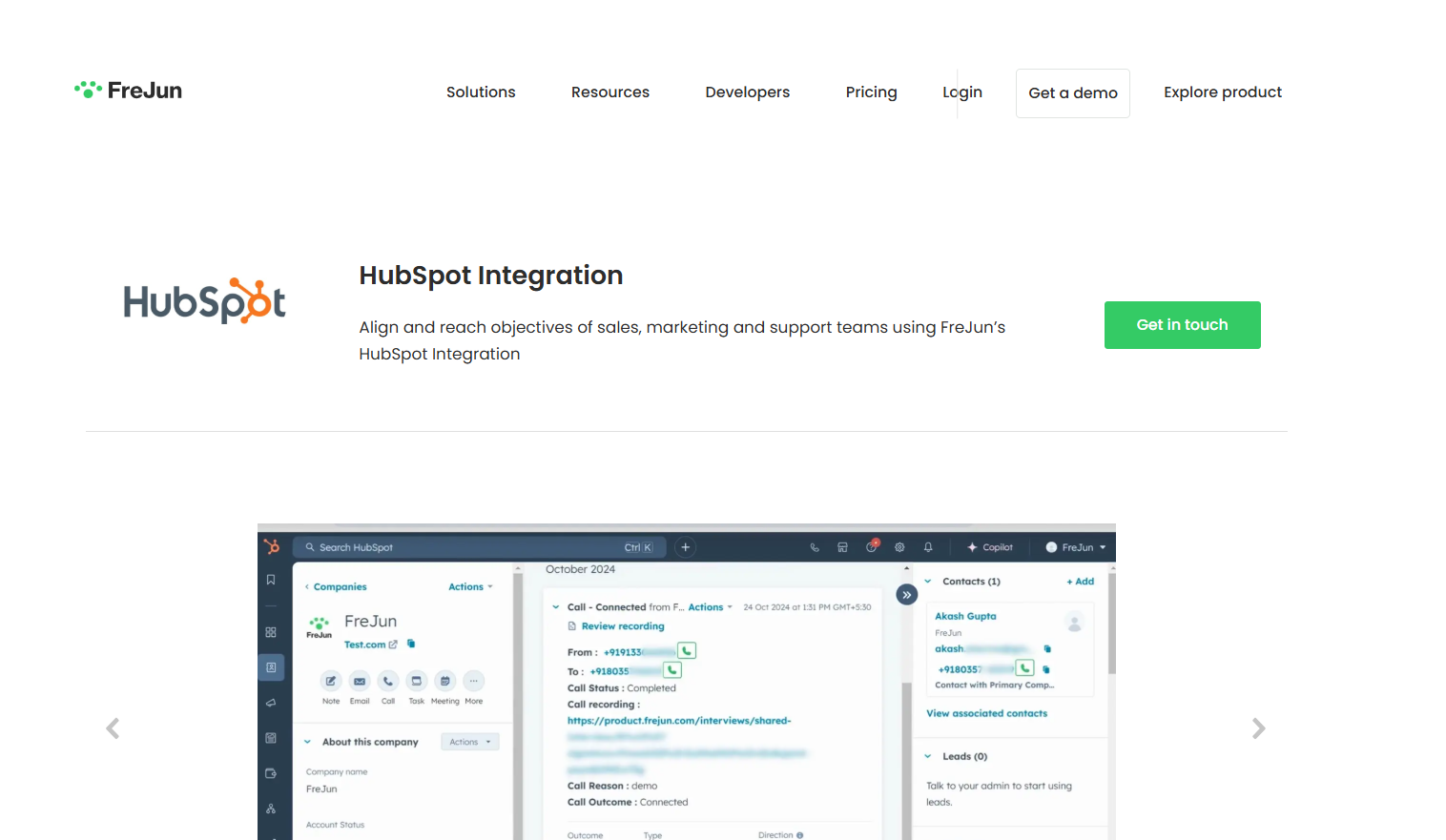Hubspot Integration