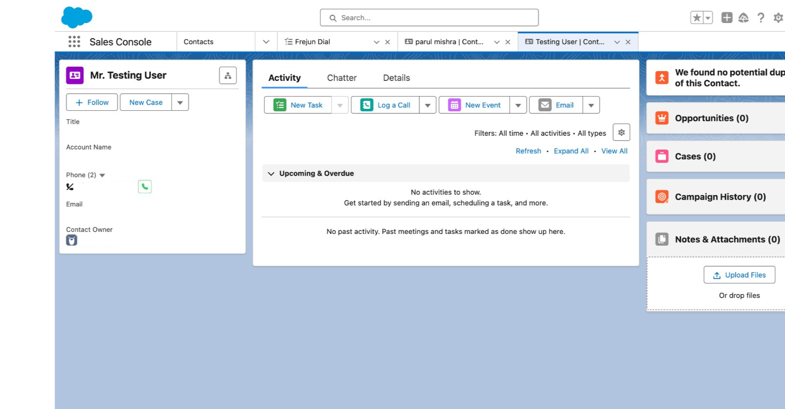 Connect with account with salesforce