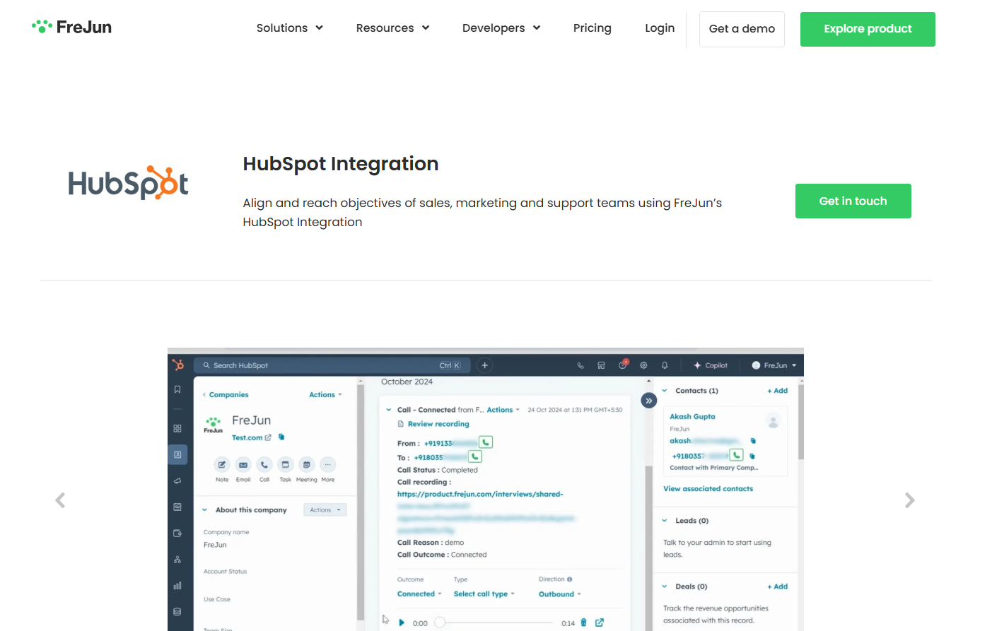 Hubspot Integration