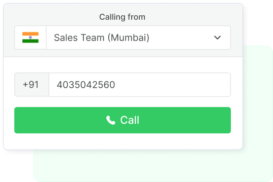 Calling Integration dialer