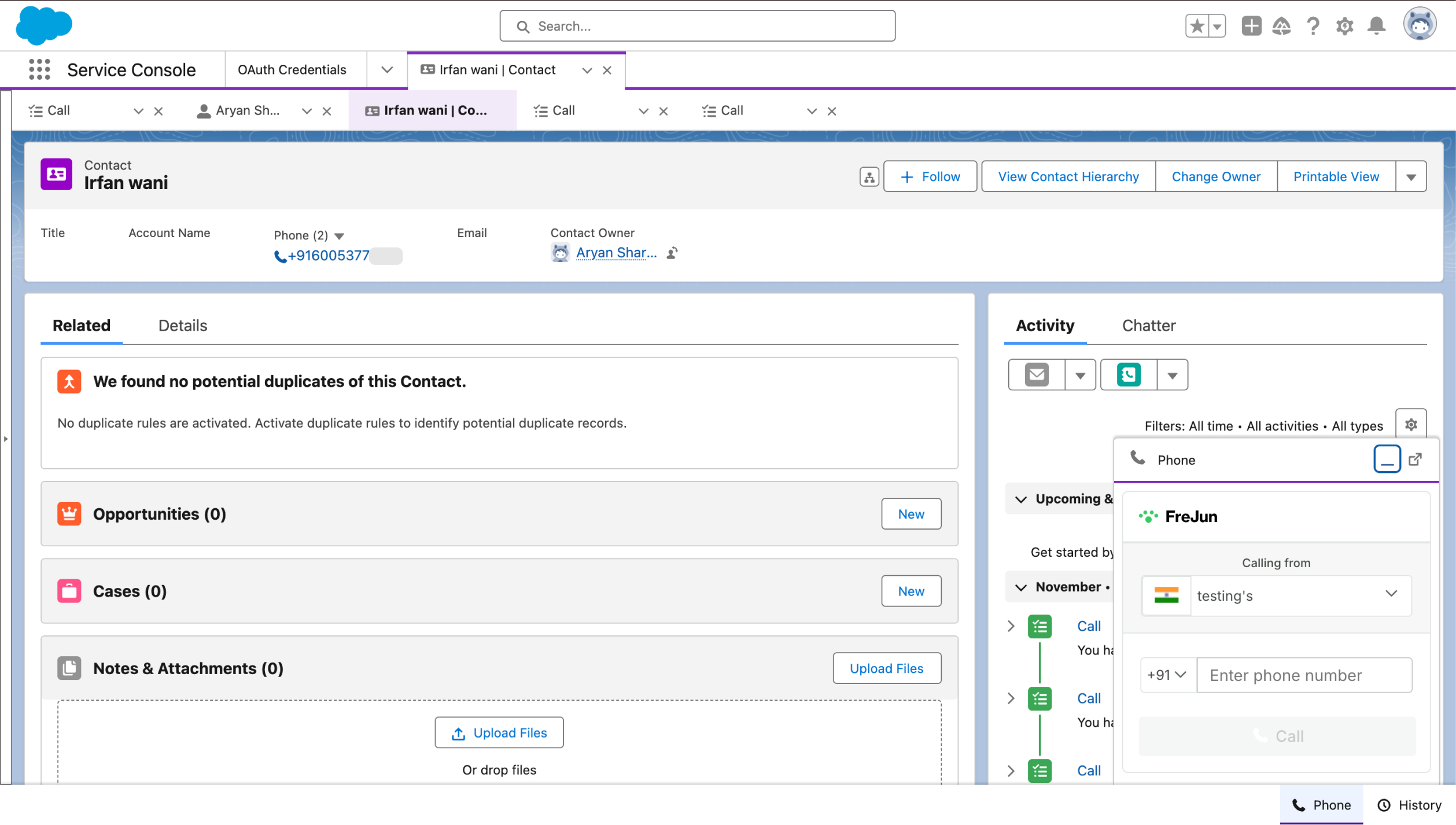 Dial numbers directly from Salesforce