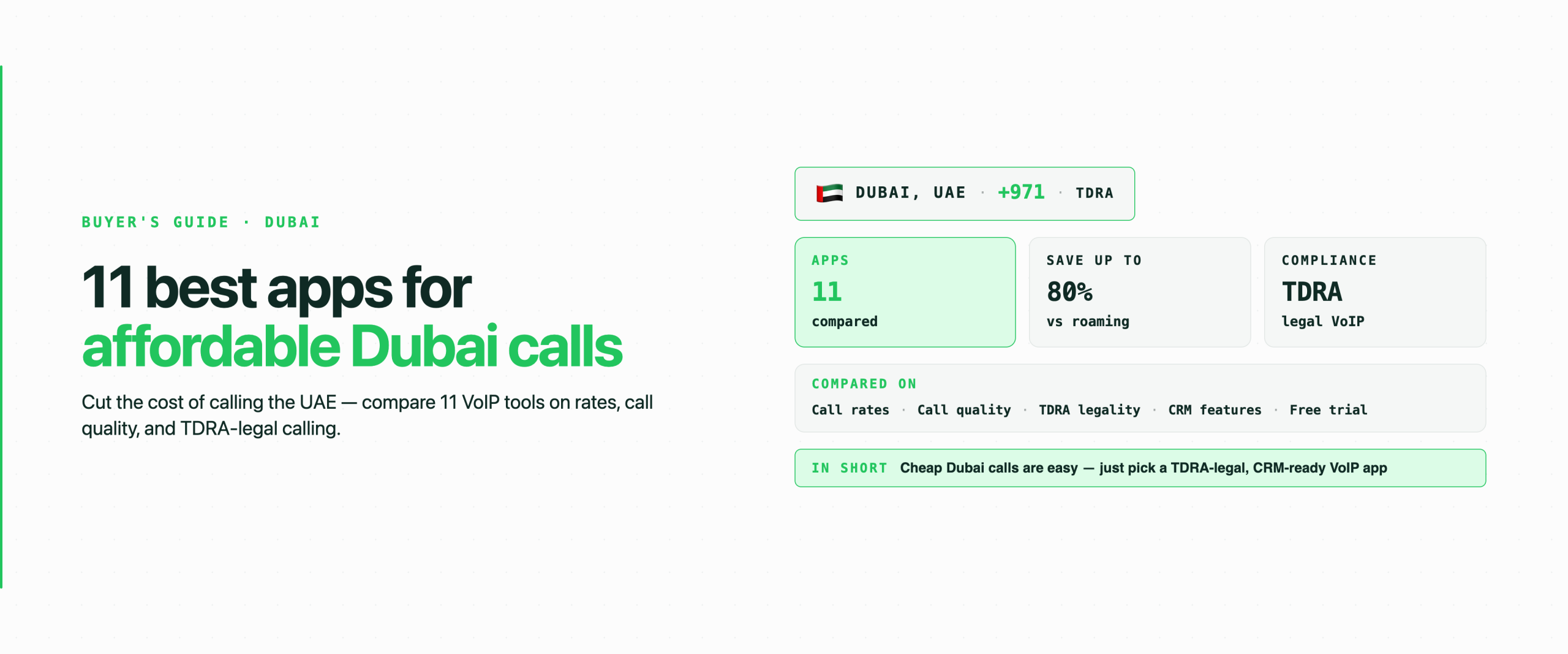 Top 11 softwares affordable calls to Dubai featuring VoIP platforms, cloud telephony solutions, and cost-effective international calling tools.