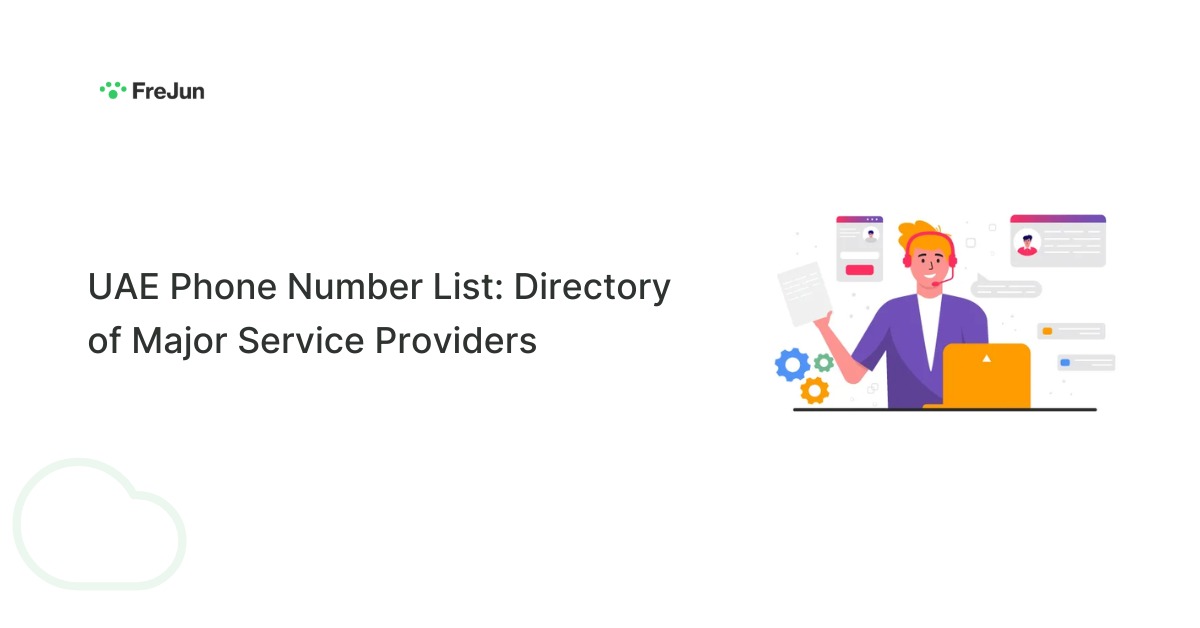 UAE Phone Number List: Directory of Major Service Providers