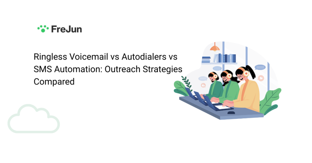 Ringless Voicemail vs Autodialers vs SMS Automation Outreach Strategies Compared 
