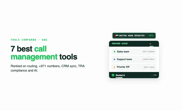Top 7 Best Call Management Software in UAE