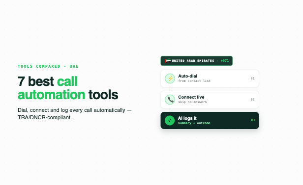Top 7 Best Call Automation Software in UAE