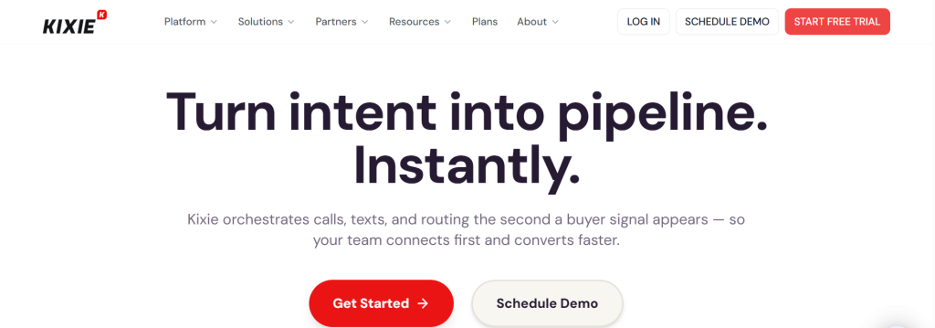 Kixie application highlighting cloud telephony tools for sales outreach and customer engagement