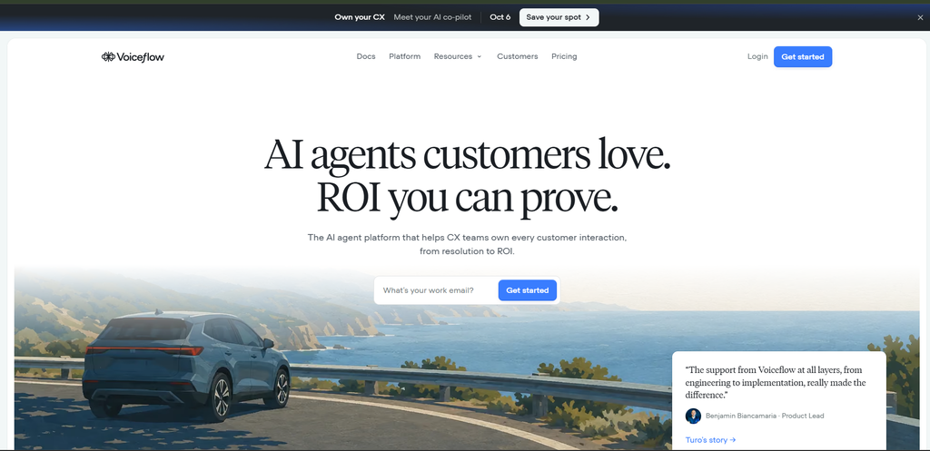 voiceflow Homepage