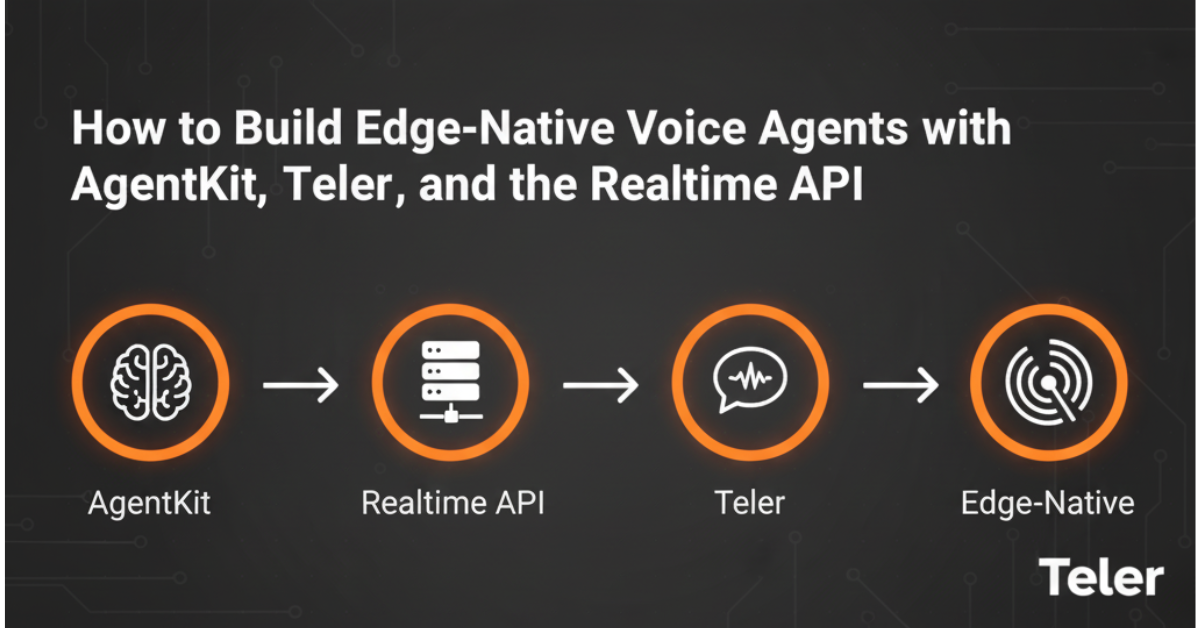 How to Build Edge-Native Voice Agents with AgentKit, Teler, and the ...