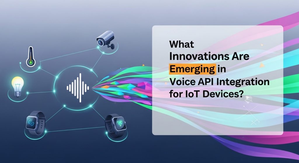 What Innovations Are Emerging in Voice API Integration for IoT Devices